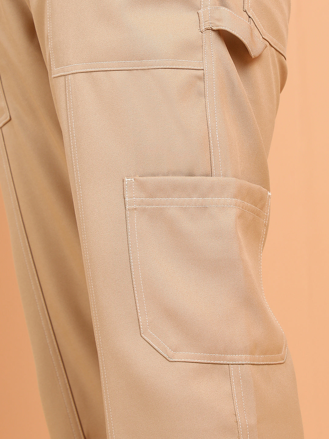 Contrast-Stitch Carpenter Utility Trousers