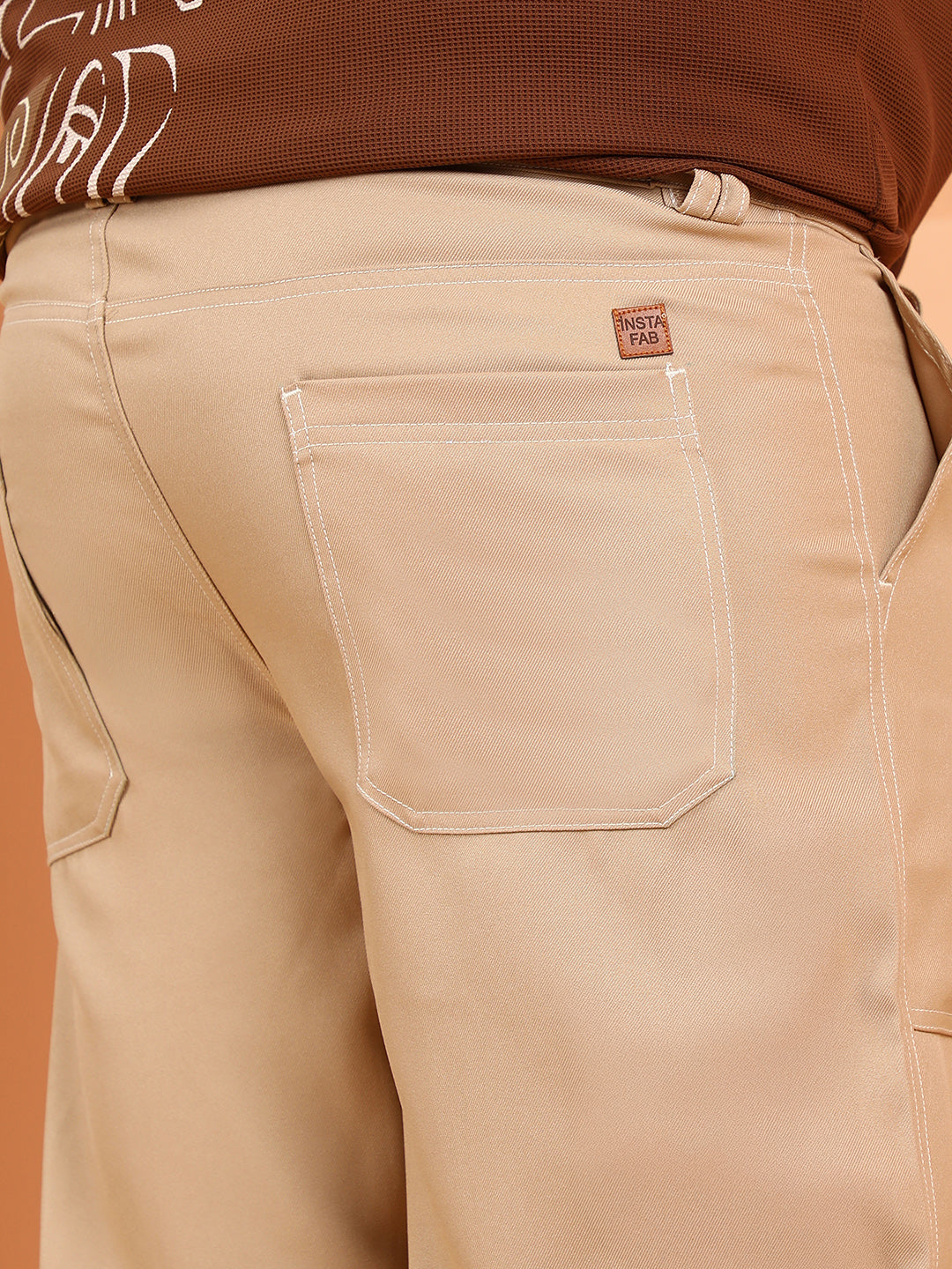 Contrast-Stitch Carpenter Utility Trousers