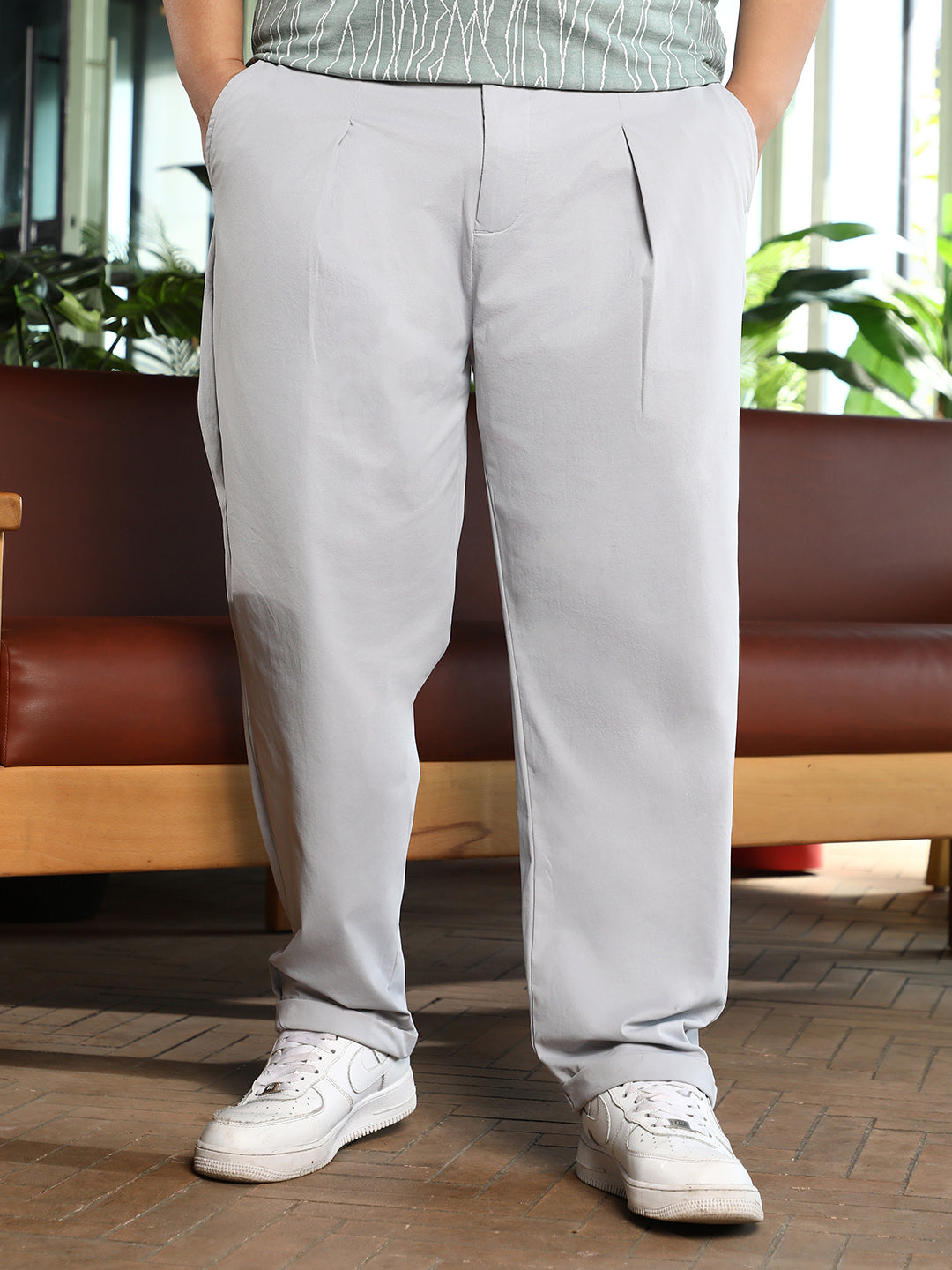 Adjustable Chino-Tailored Trousers