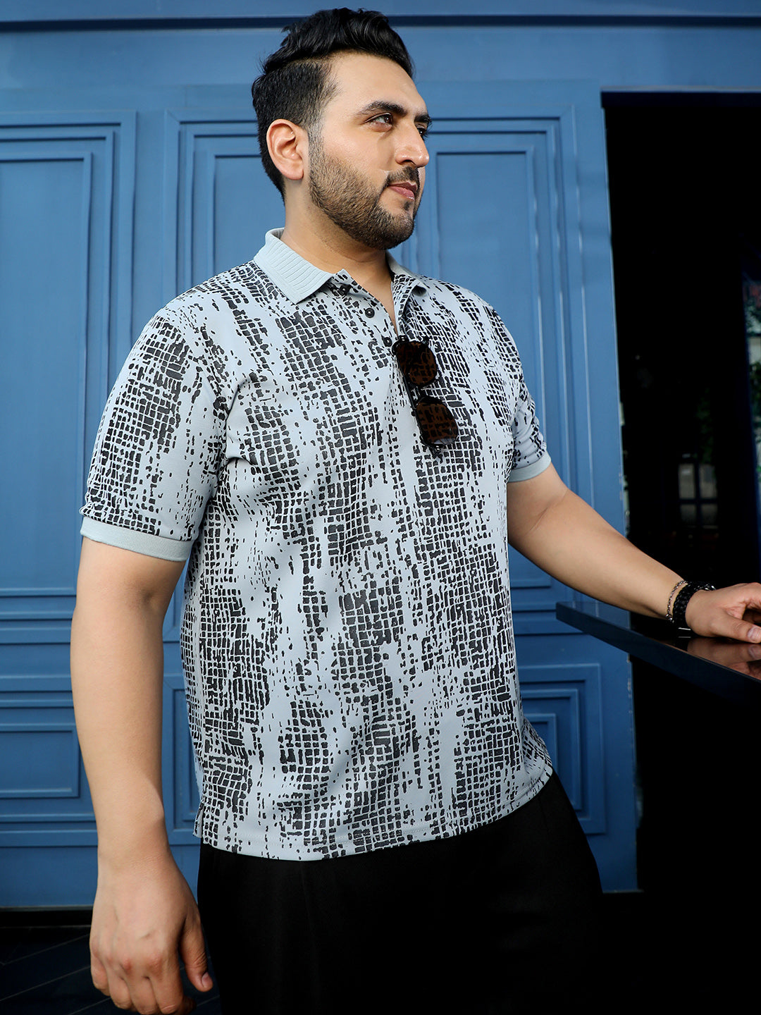 Light Grey Abstract T-Shirt