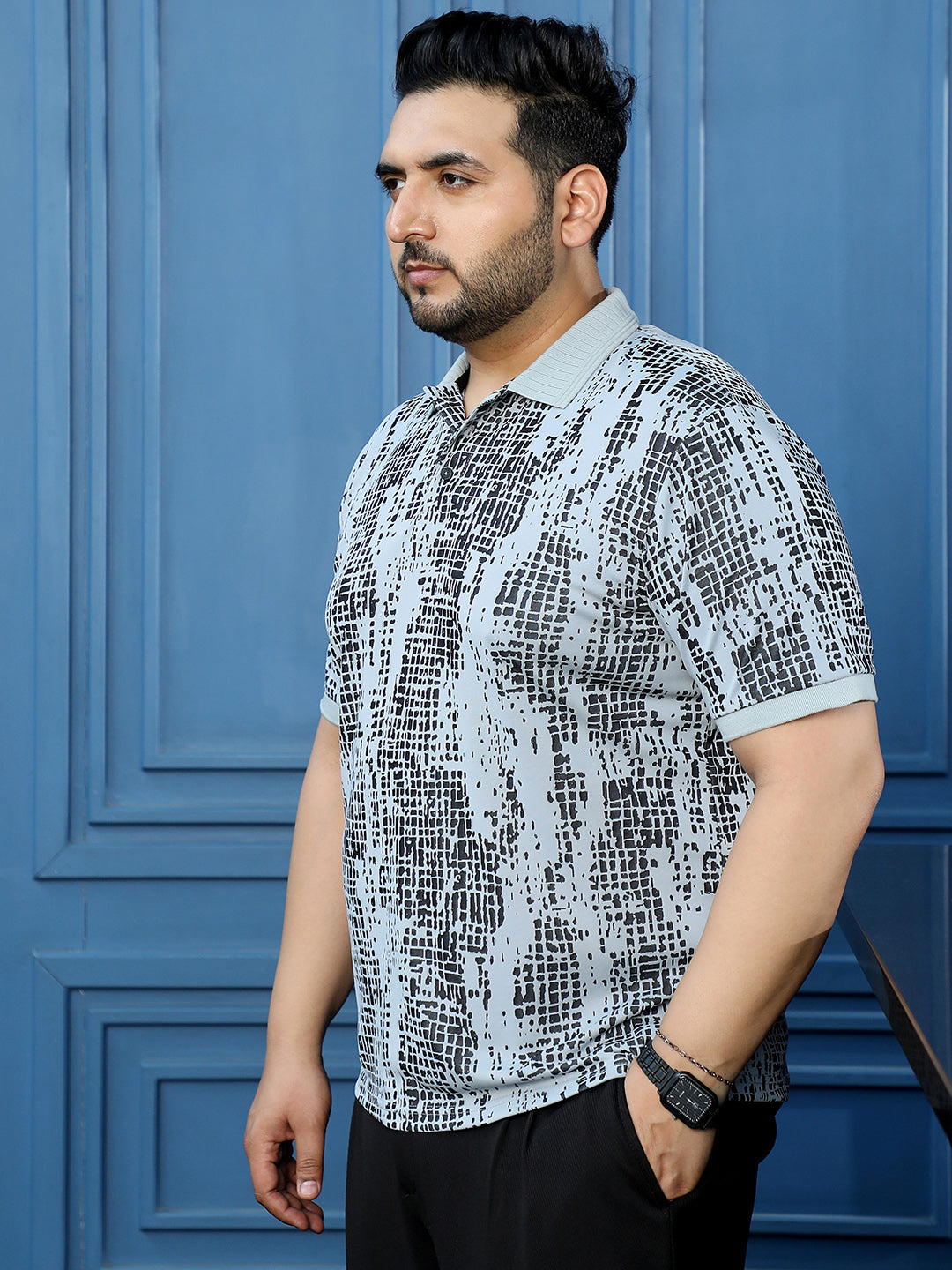 Light Grey Abstract T-Shirt