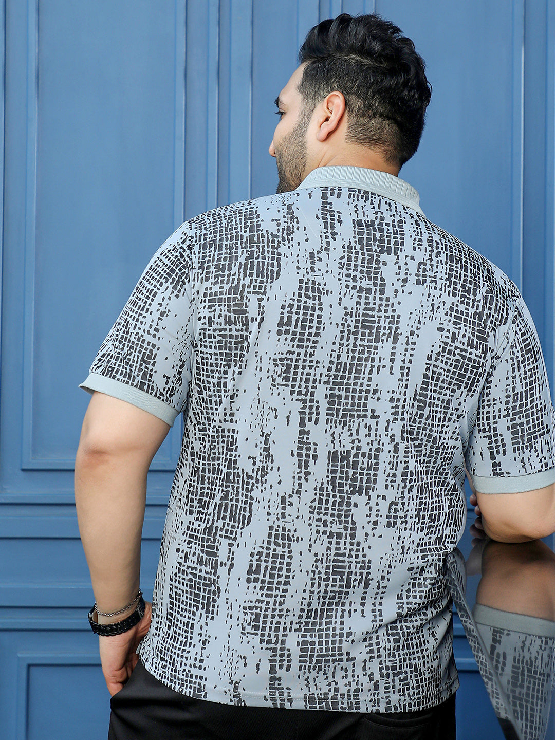 Light Grey Abstract T-Shirt