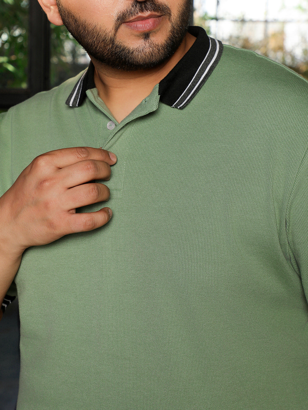 Sage Green Solid T-Shirt