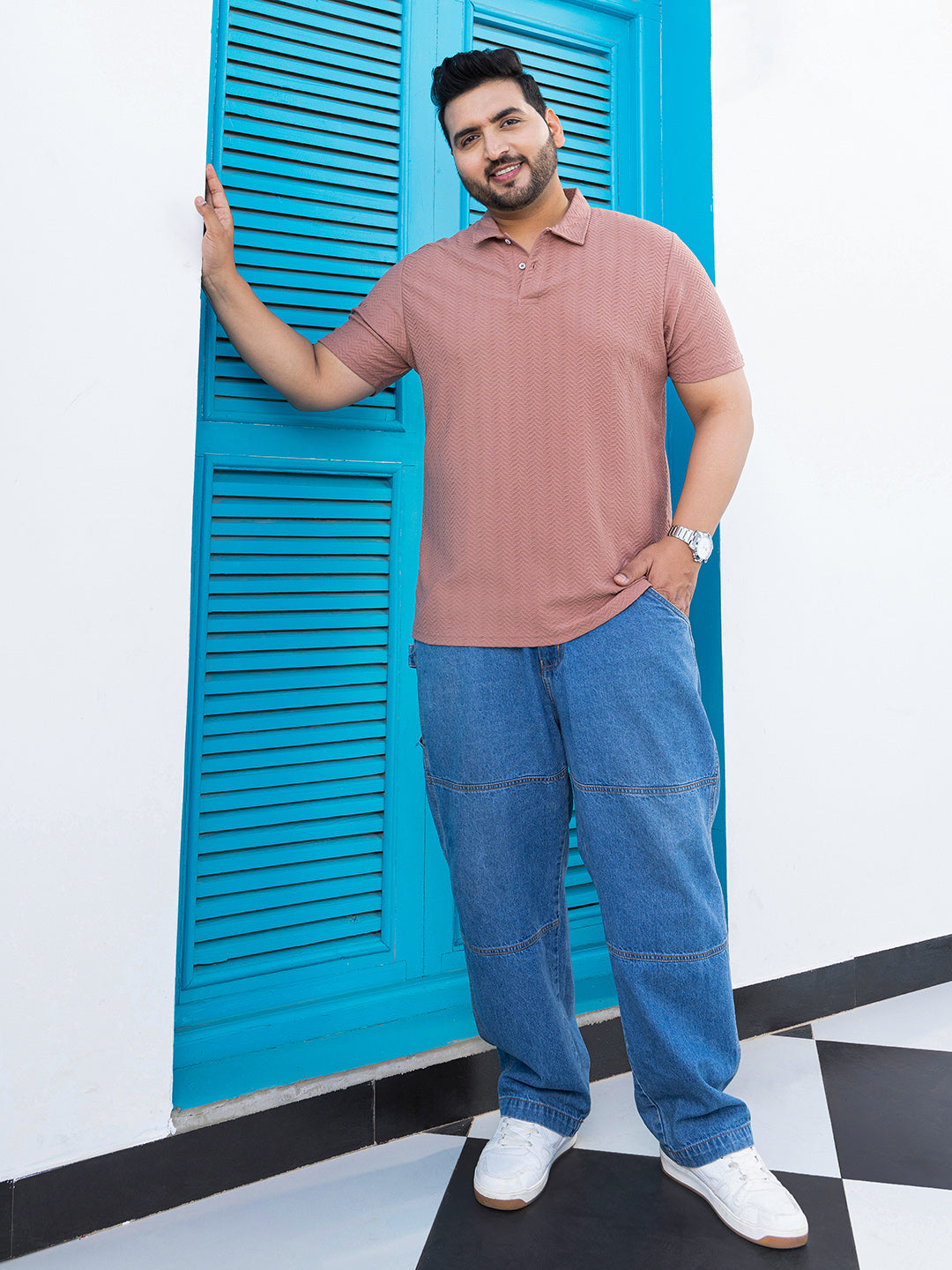 Chevron Polo T-Shirt