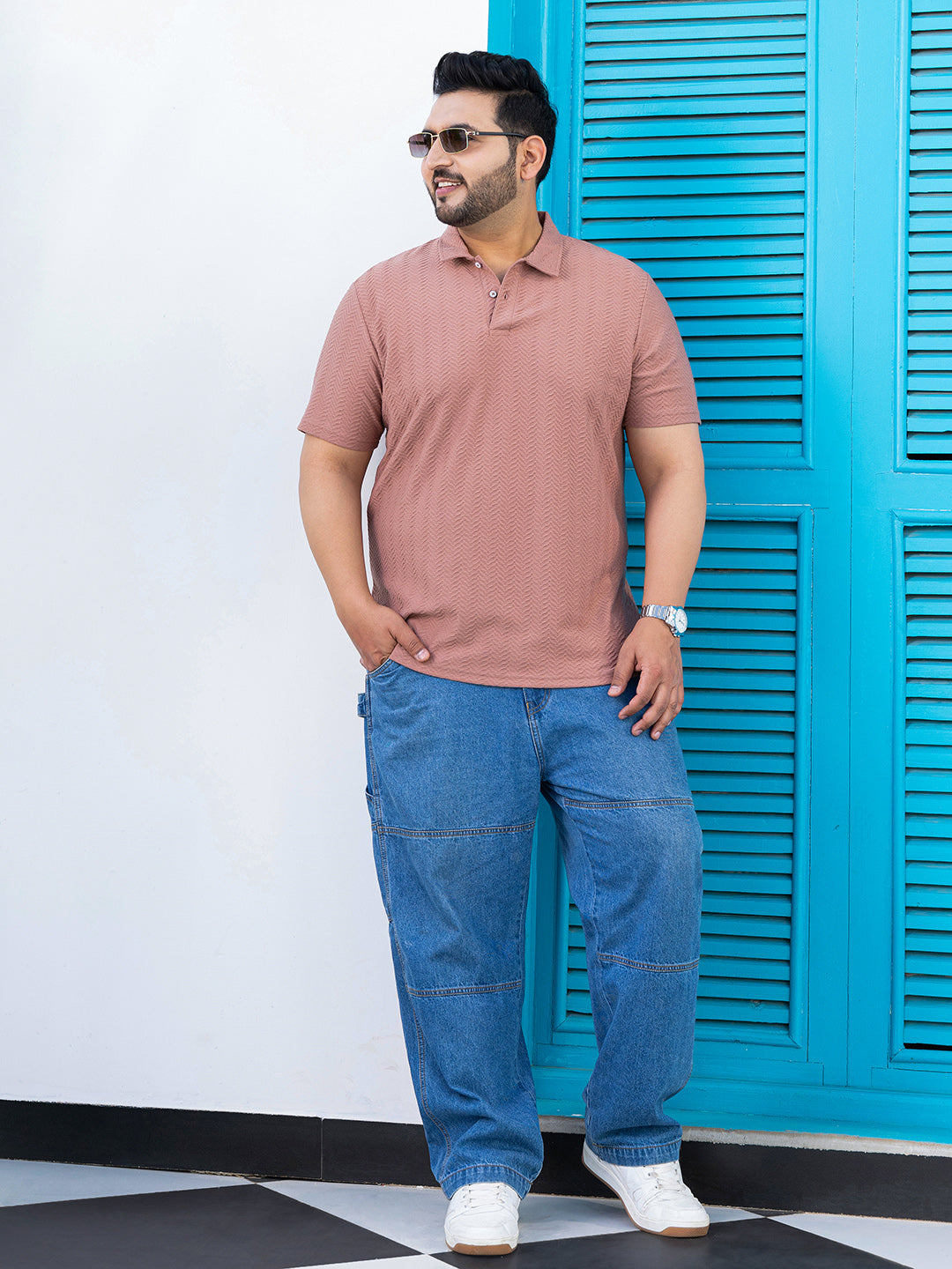 Chevron Polo T-Shirt