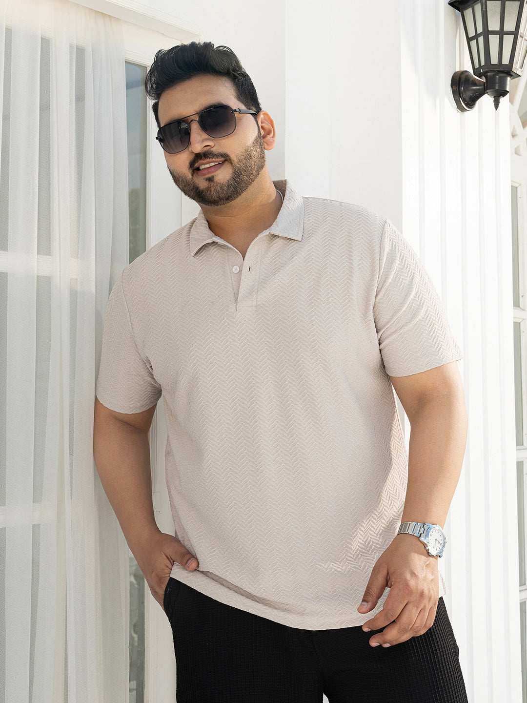 Chevron Polo T-Shirt