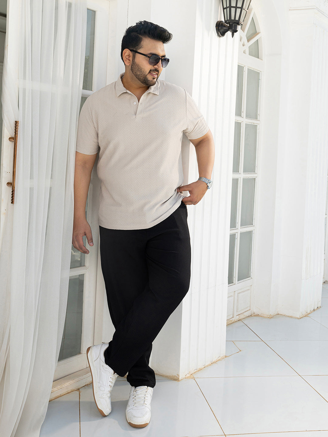 Chevron Polo T-Shirt