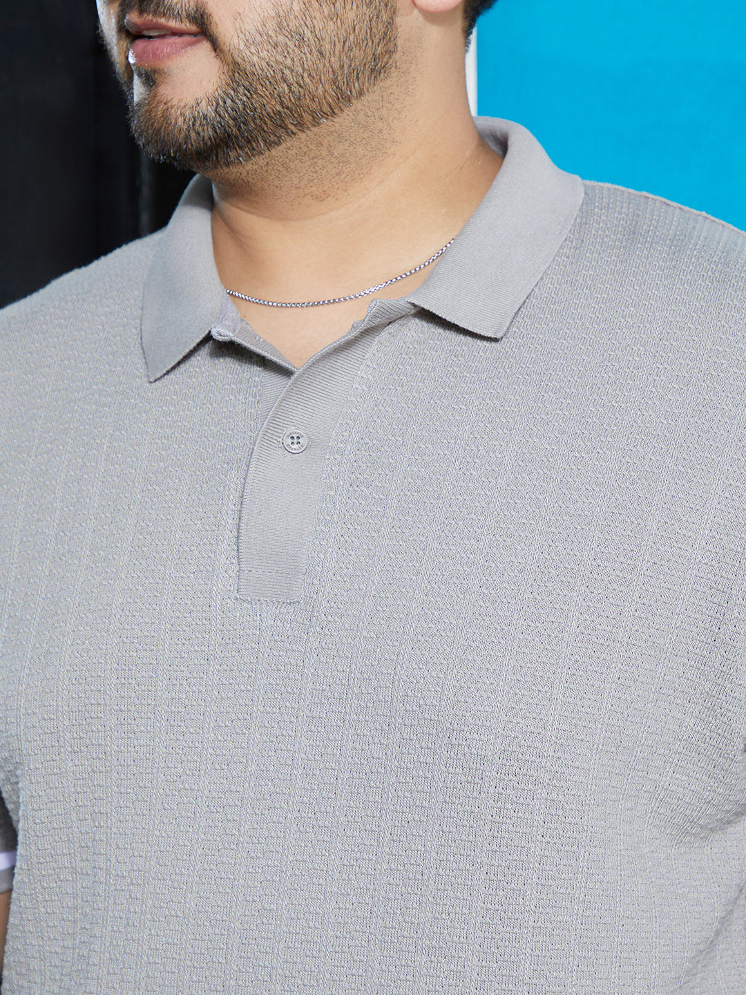 Textured Polo T-Shirt