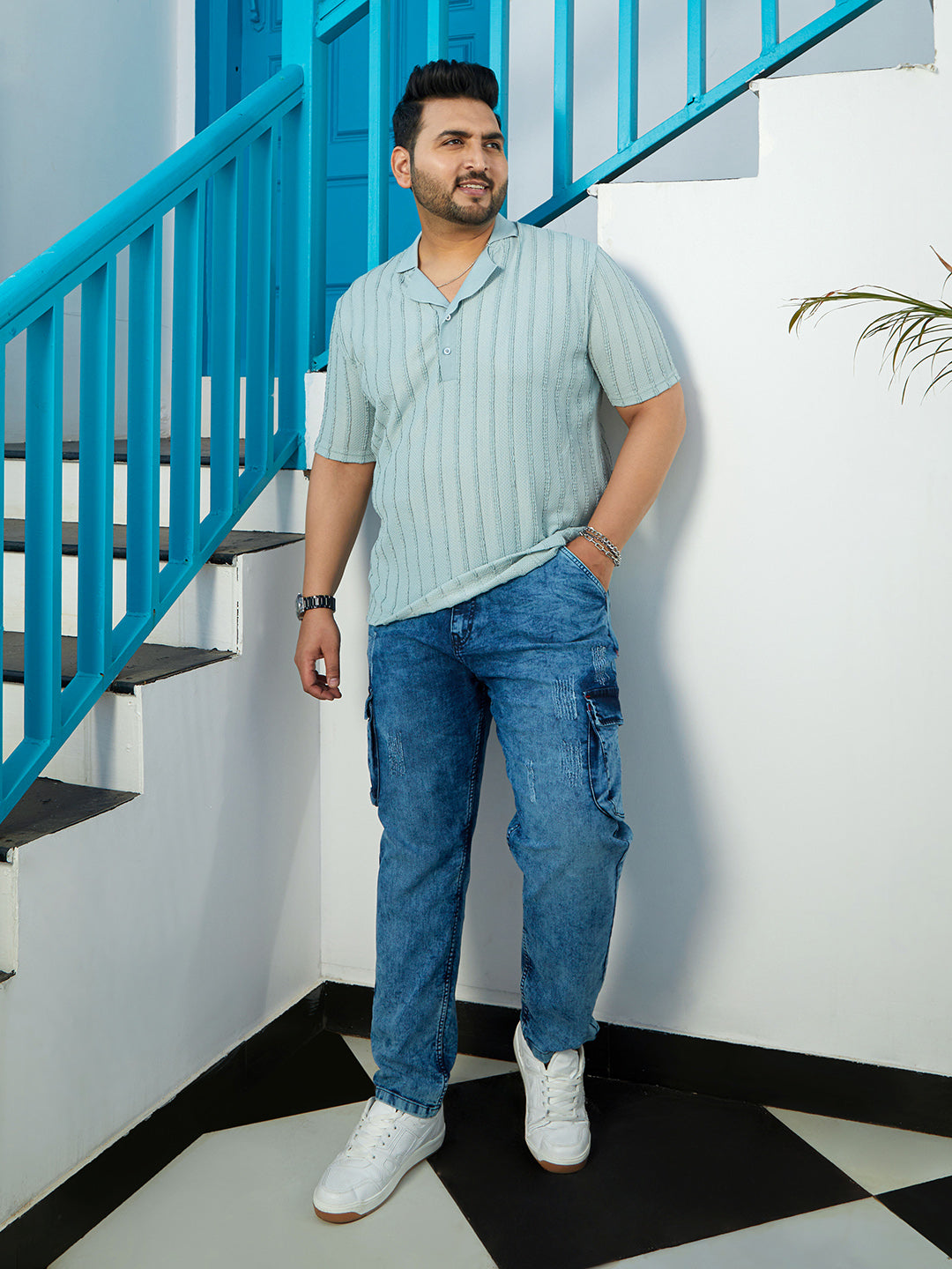 Wicker-Tactile Polo T-Shirt