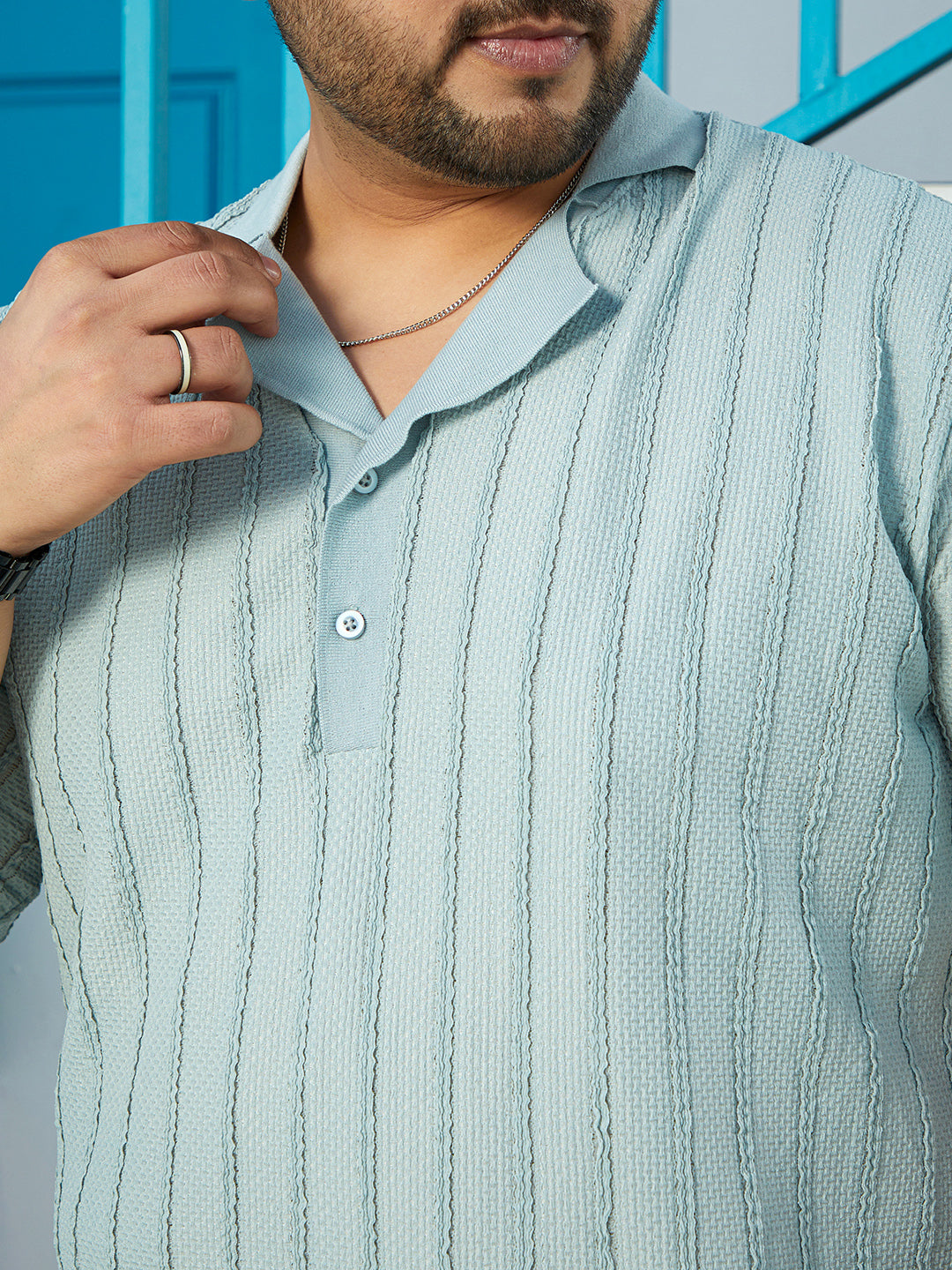 Wicker-Tactile Polo T-Shirt