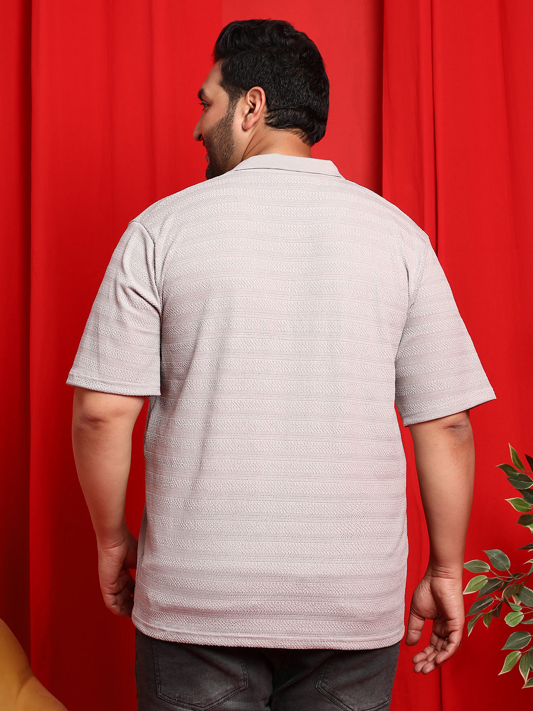 Grainy-Tactile Polo T-Shirt