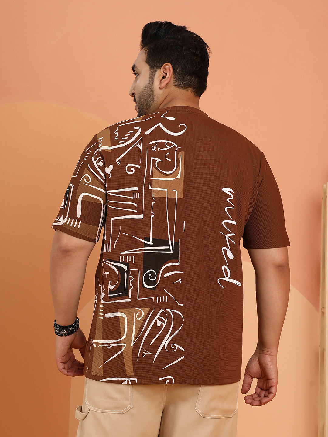 Boxy Folk-Wave T-Shirt