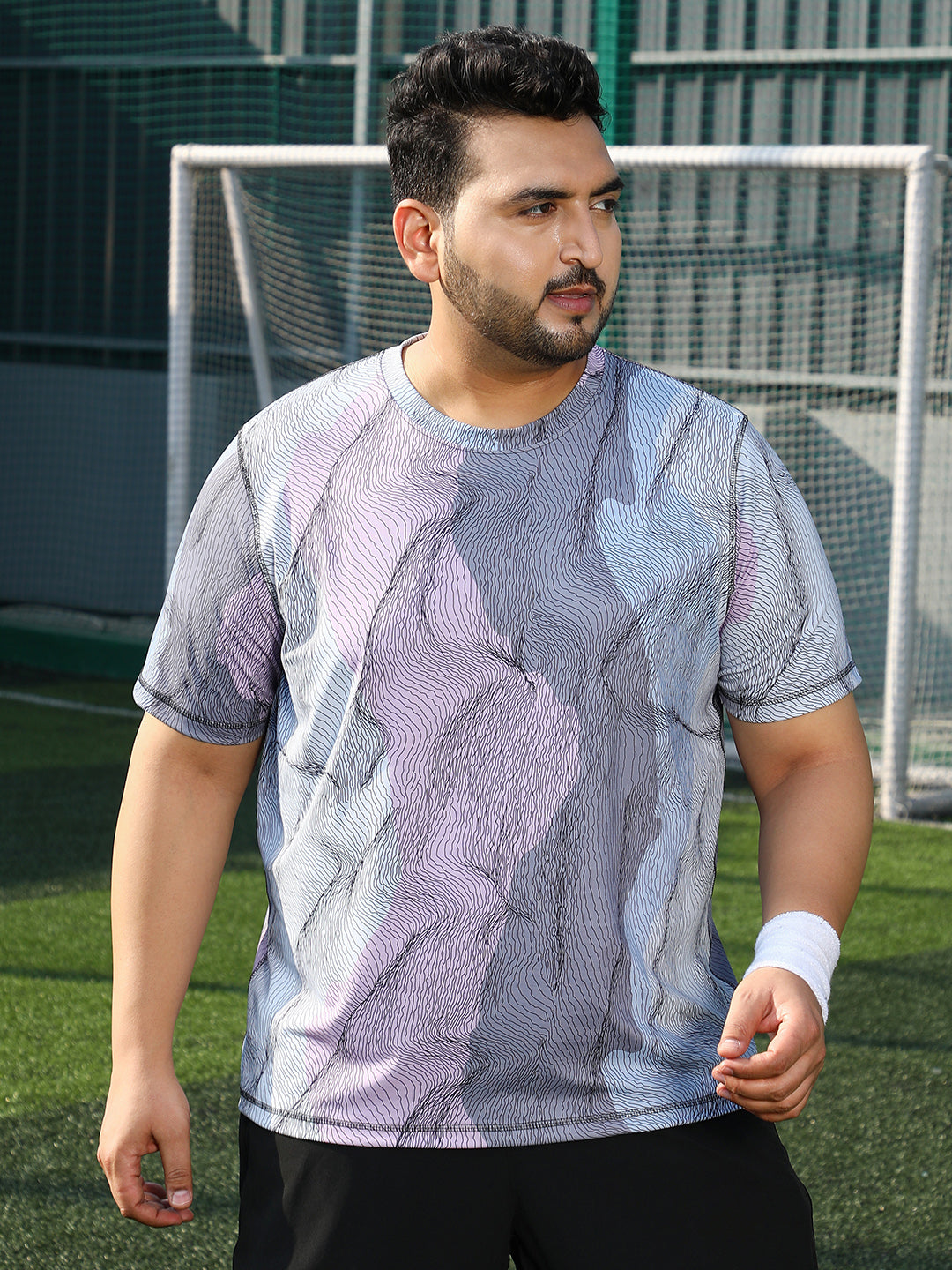 Lined-Dye Activewear T-Shirt