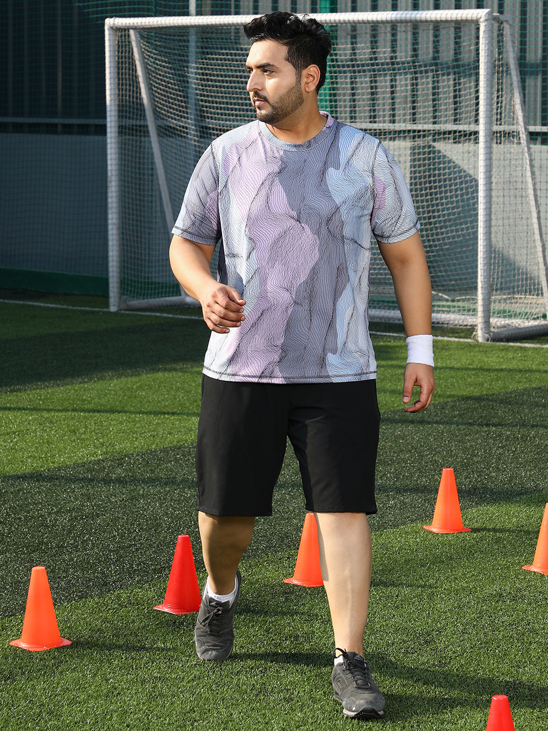 Lined-Dye Activewear T-Shirt