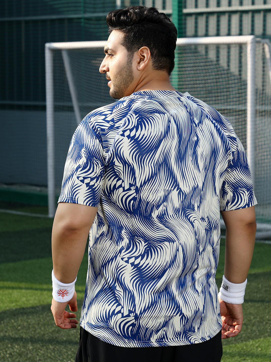 Abstract-Stroke Activewear T-Shirt