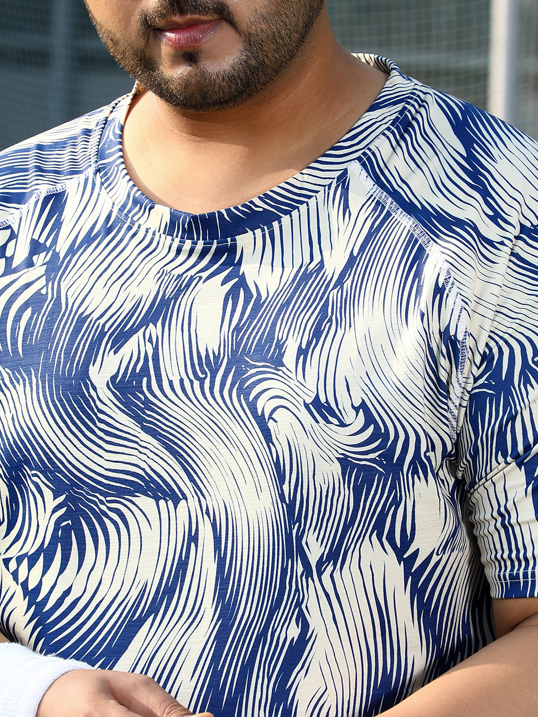 Abstract-Stroke Activewear T-Shirt