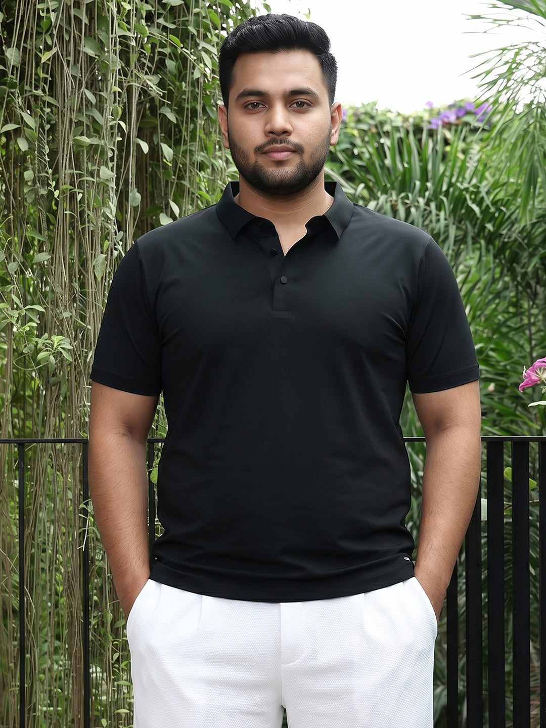 Black Solid T-Shirt