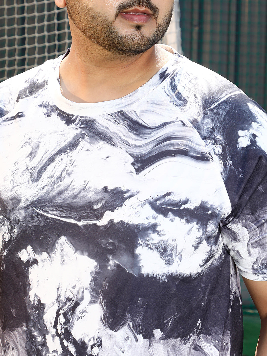 Contrast-Brushed Activewear T-Shirt