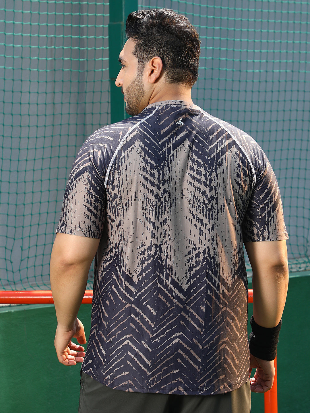 Faded-Chevron Activewear T-Shirt