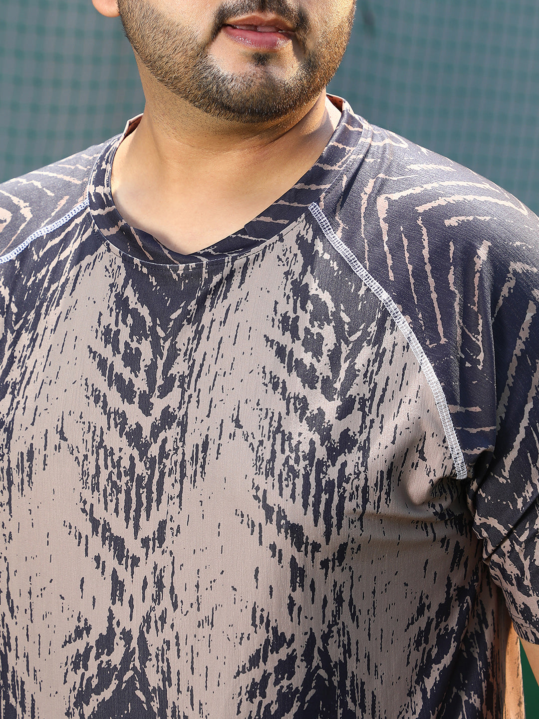 Faded-Chevron Activewear T-Shirt