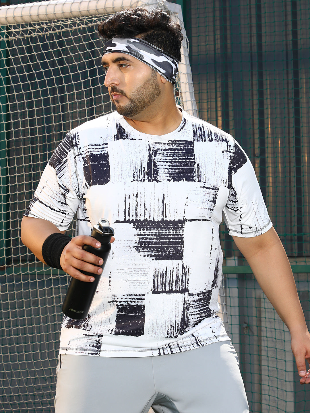 Contrast-Fade Activewear T-Shirt