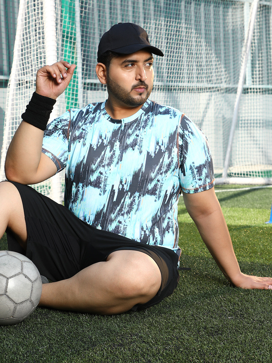 Abstract-Brush Activewear T-Shirt