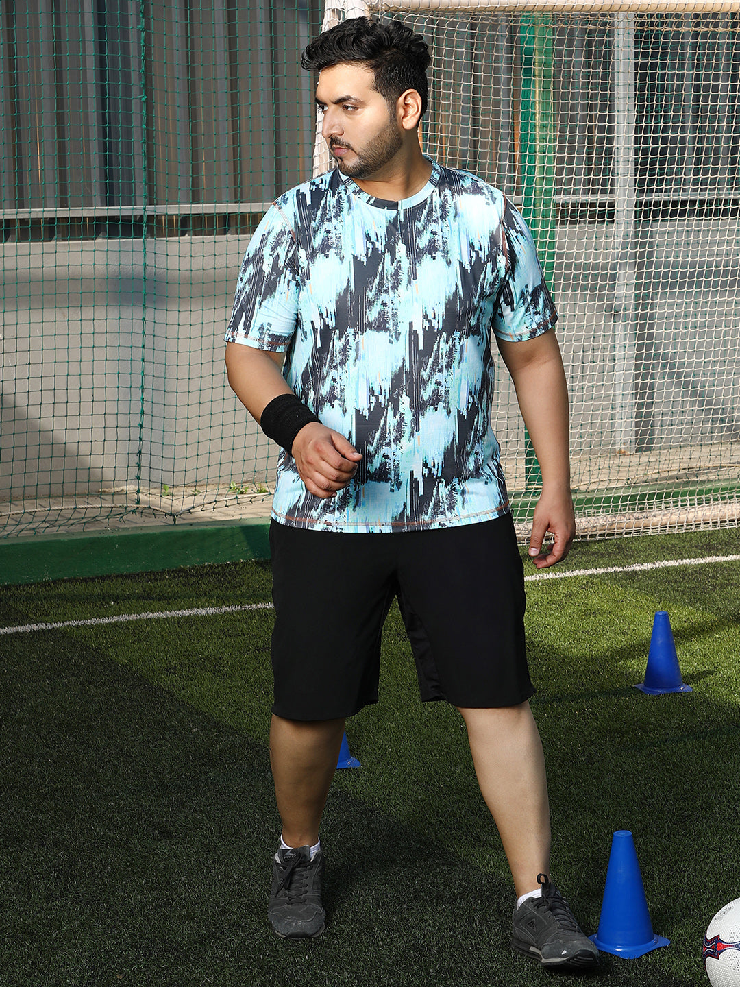 Abstract-Brush Activewear T-Shirt