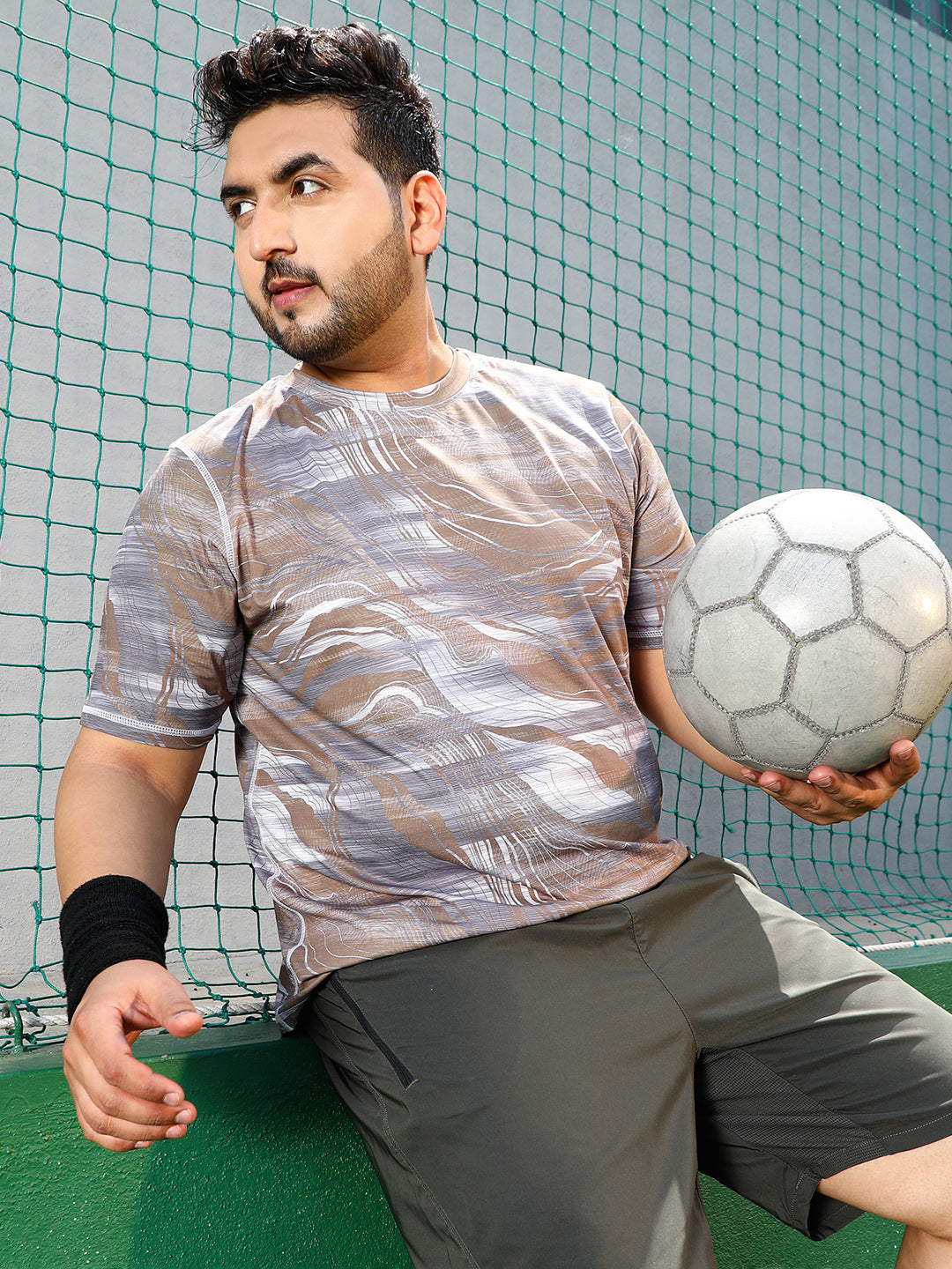 Lined-Dye Activewear T-Shirt