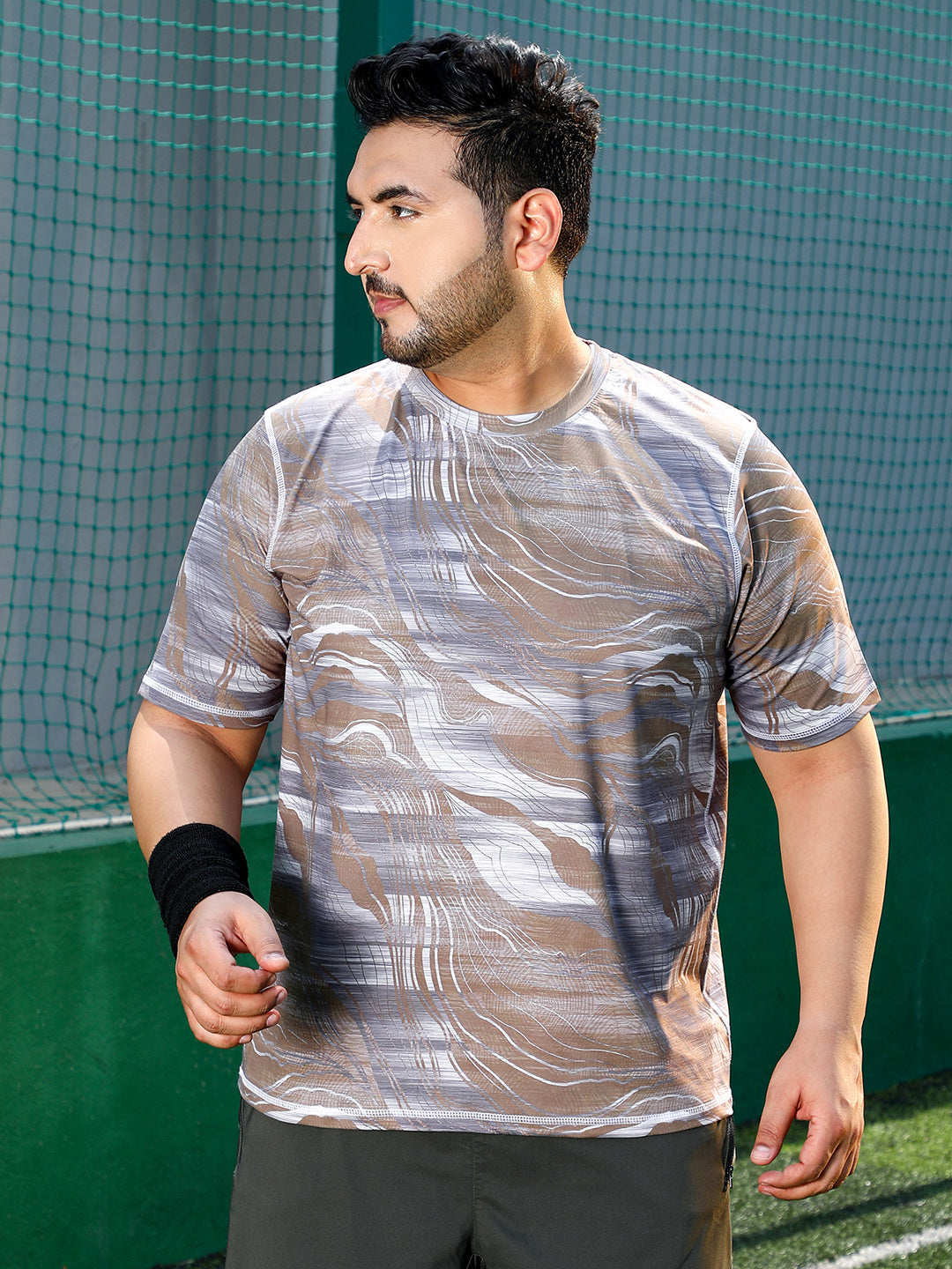 Lined-Dye Activewear T-Shirt