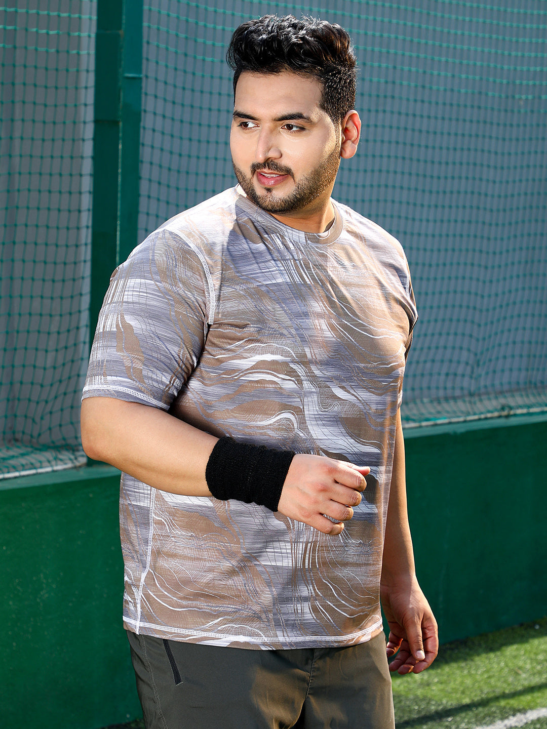 Lined-Dye Activewear T-Shirt
