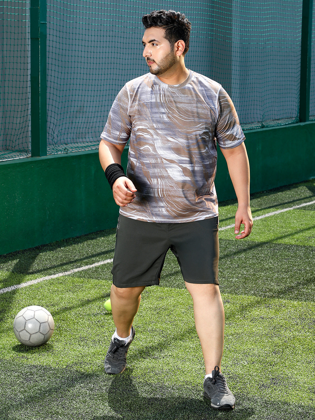 Lined-Dye Activewear T-Shirt