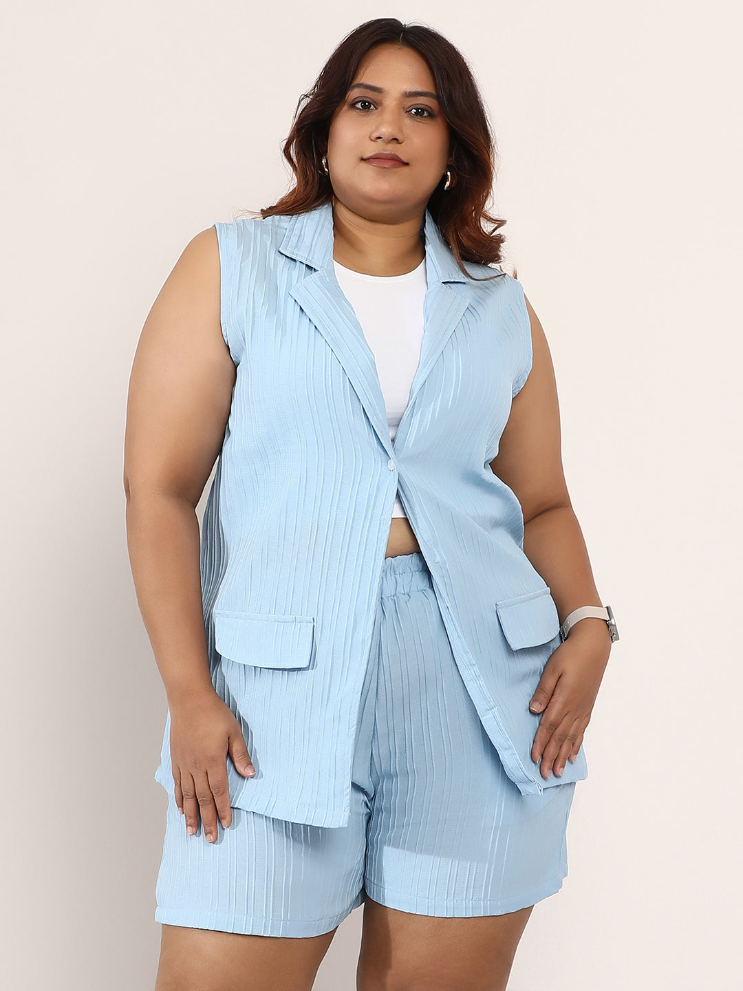 Textured-Longline Co-Ord Set