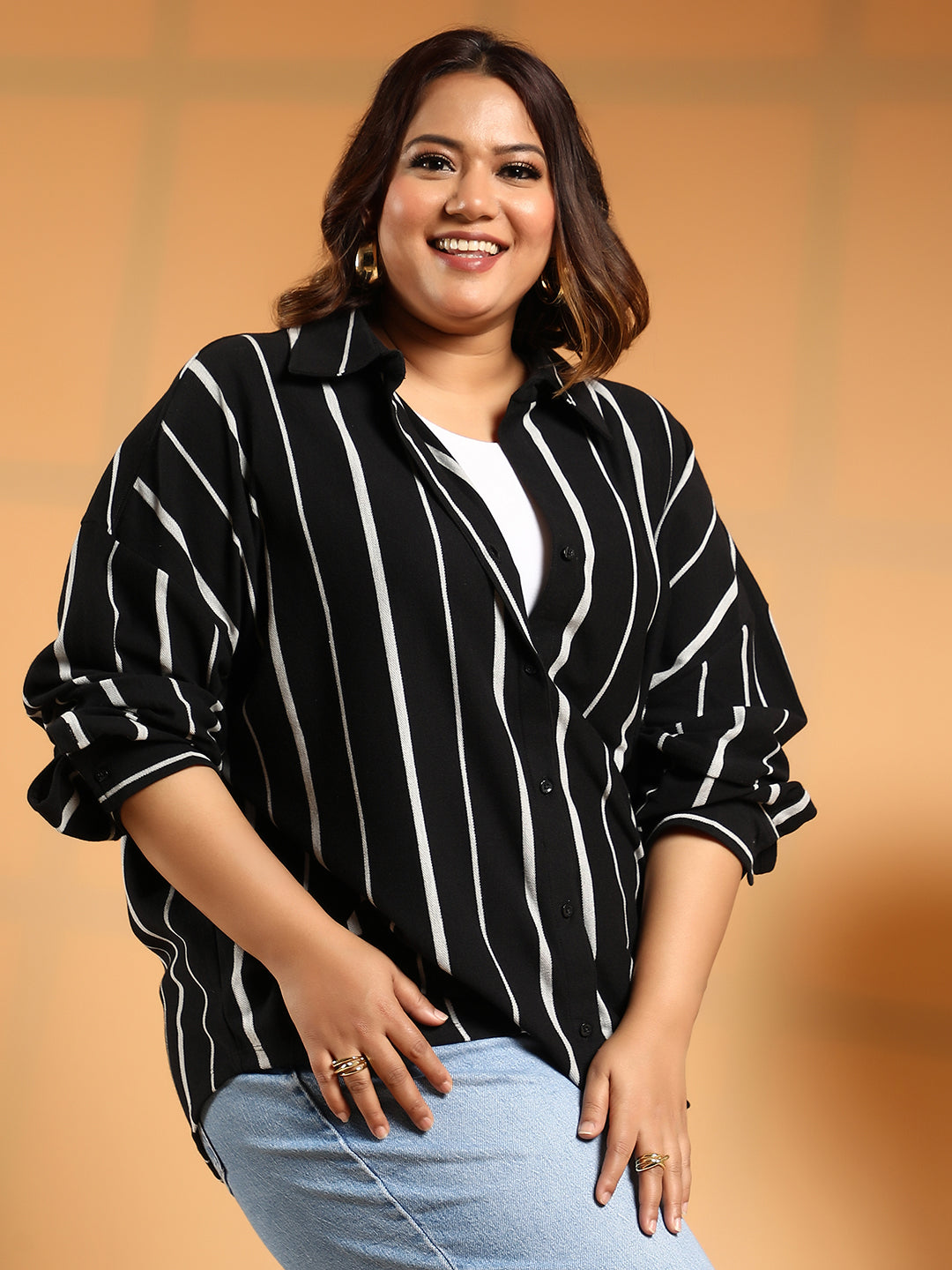 Striped Boxy Shirt