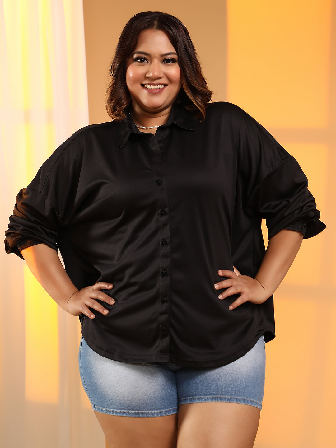 Solid Oversized Shirt