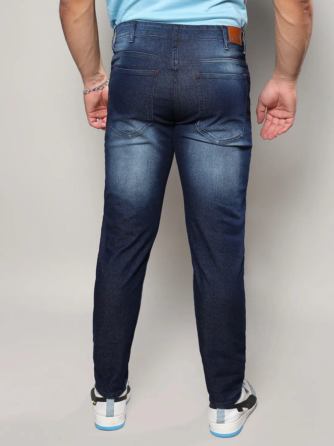Front Patch Stylish Casual Denim Jeans