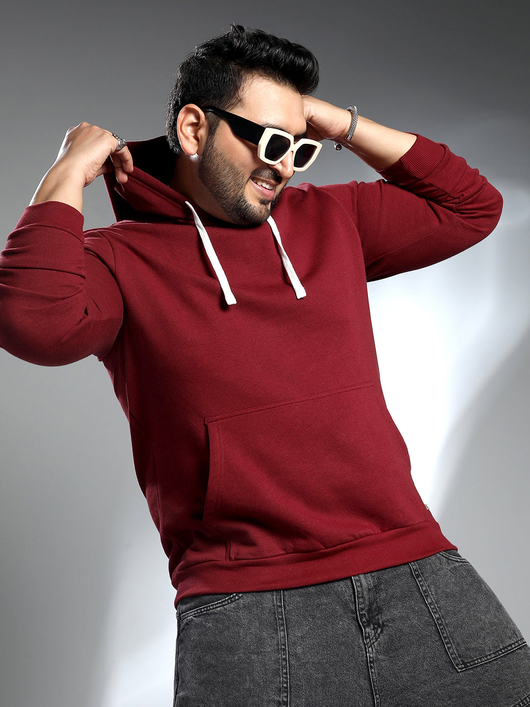 Solid Pullover Hoodie