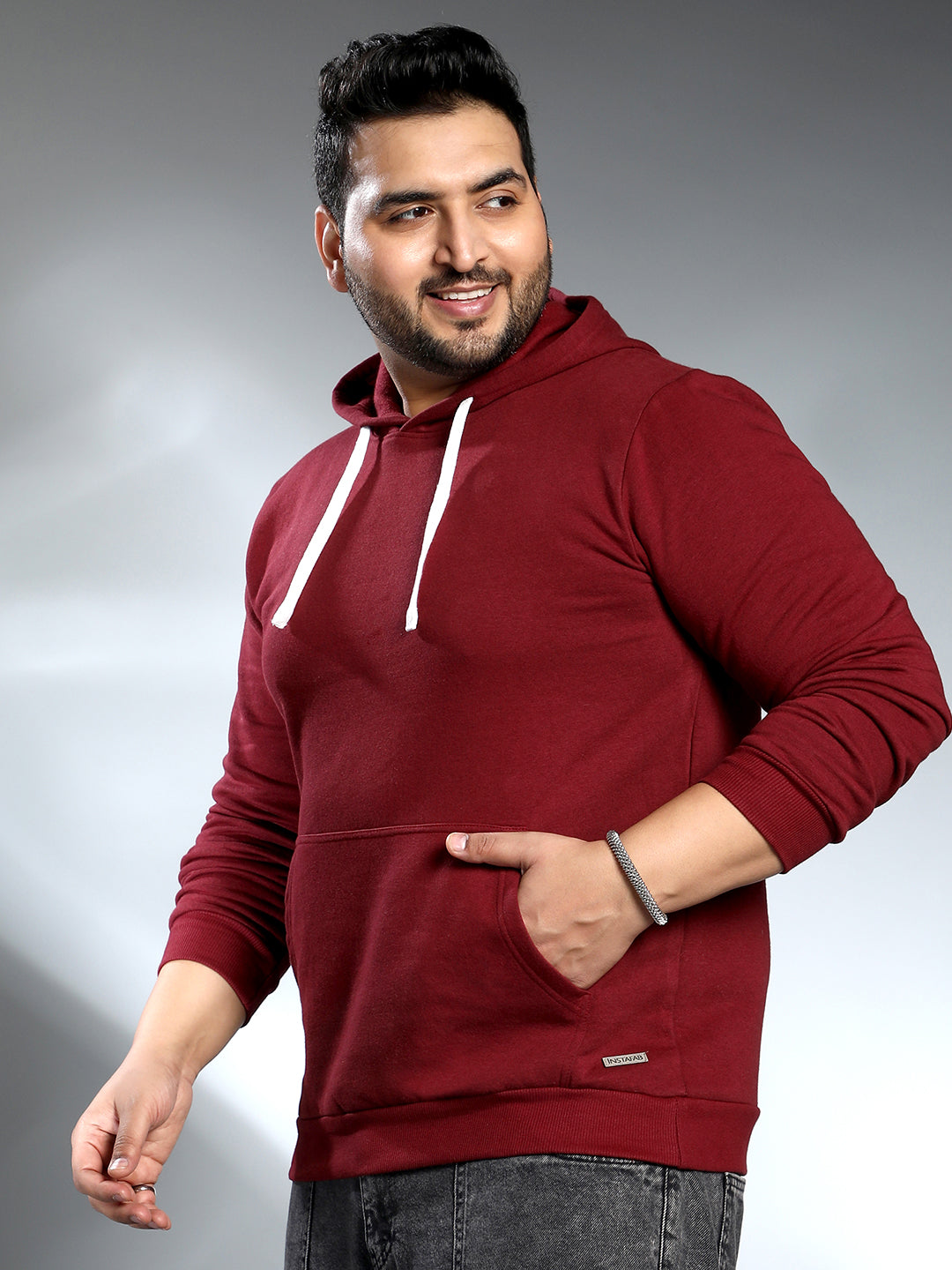 Solid Pullover Hoodie