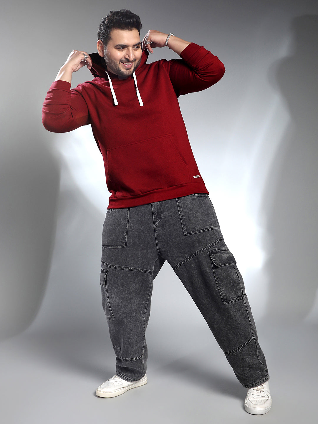 Solid Pullover Hoodie