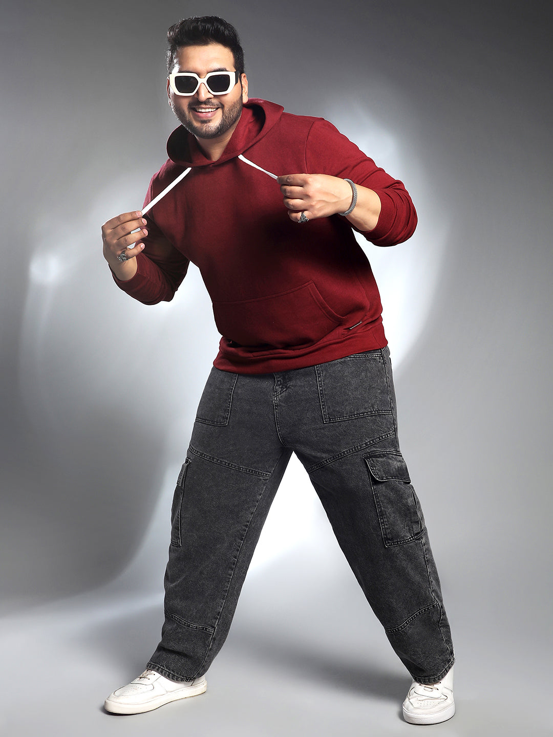 Solid Pullover Hoodie