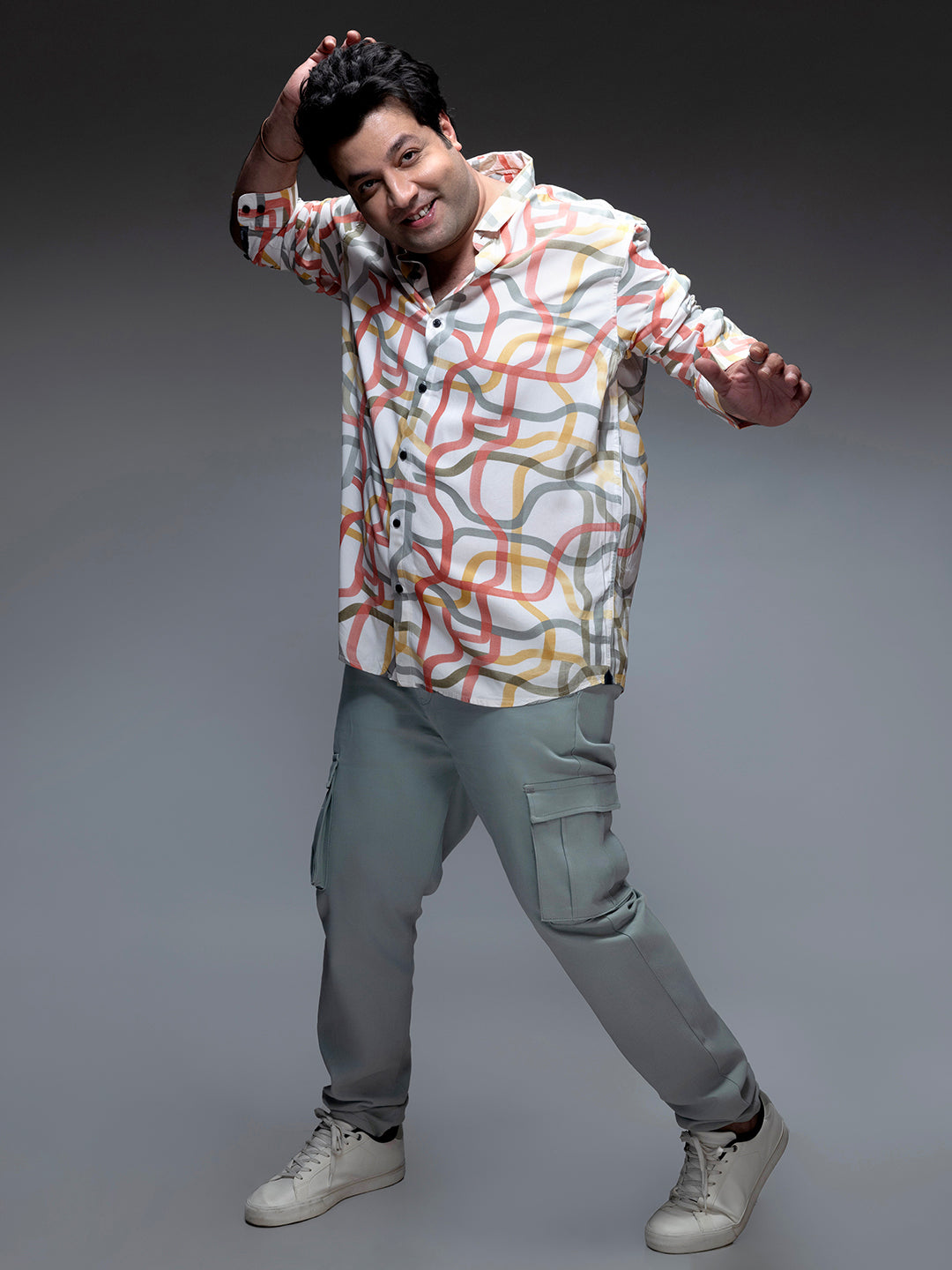 Multicolour Flowing Vines Shirt