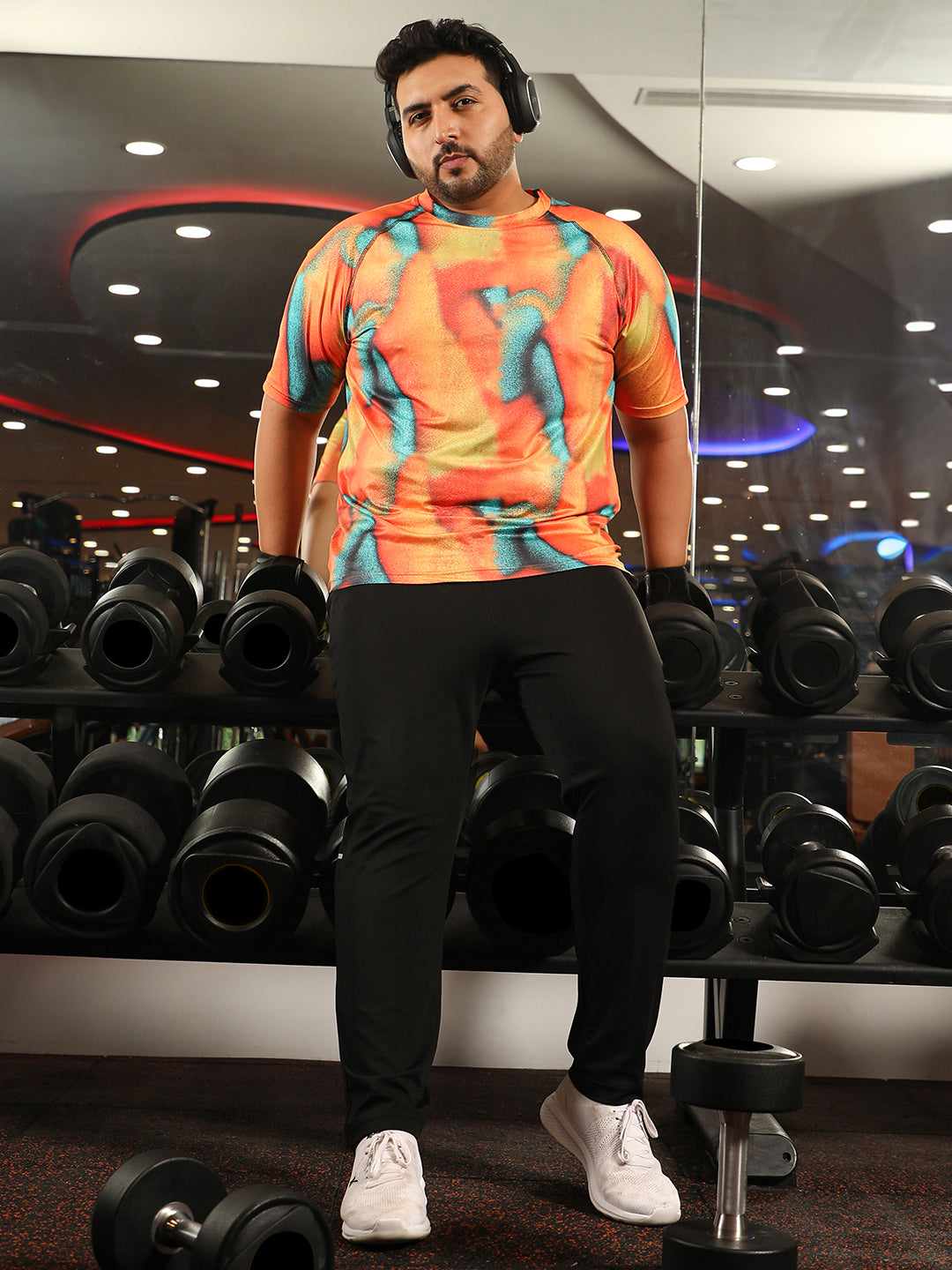 Abstract Activewear T-Shirt