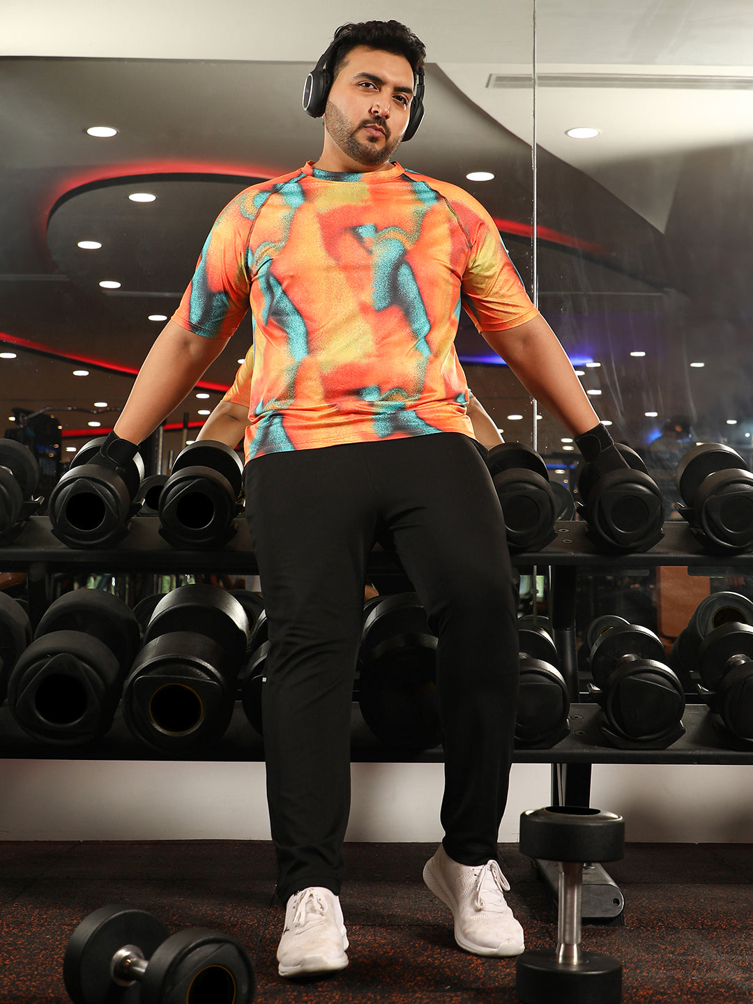 Abstract Activewear T-Shirt