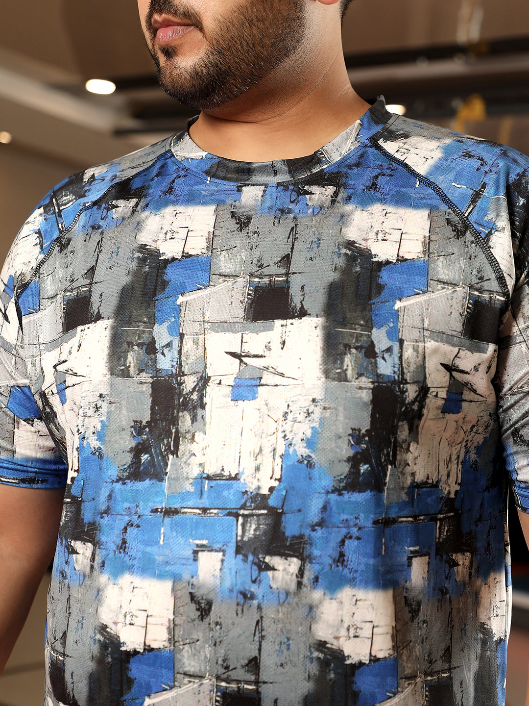 Abstract Activewear T-Shirt