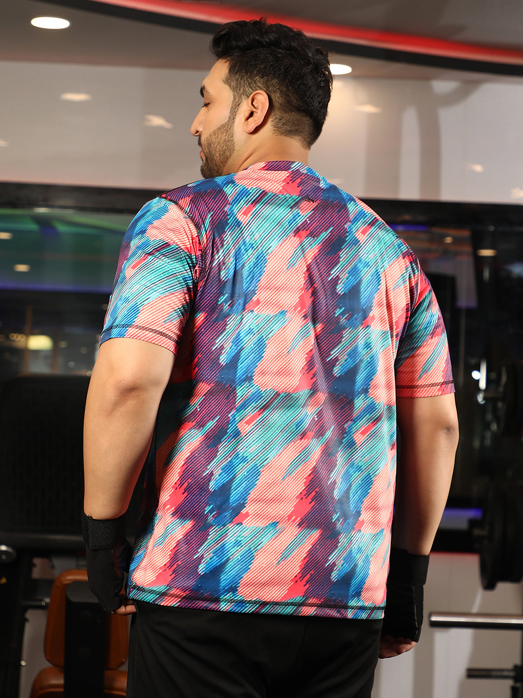 Vertical Abstract Activewear T-Shirt