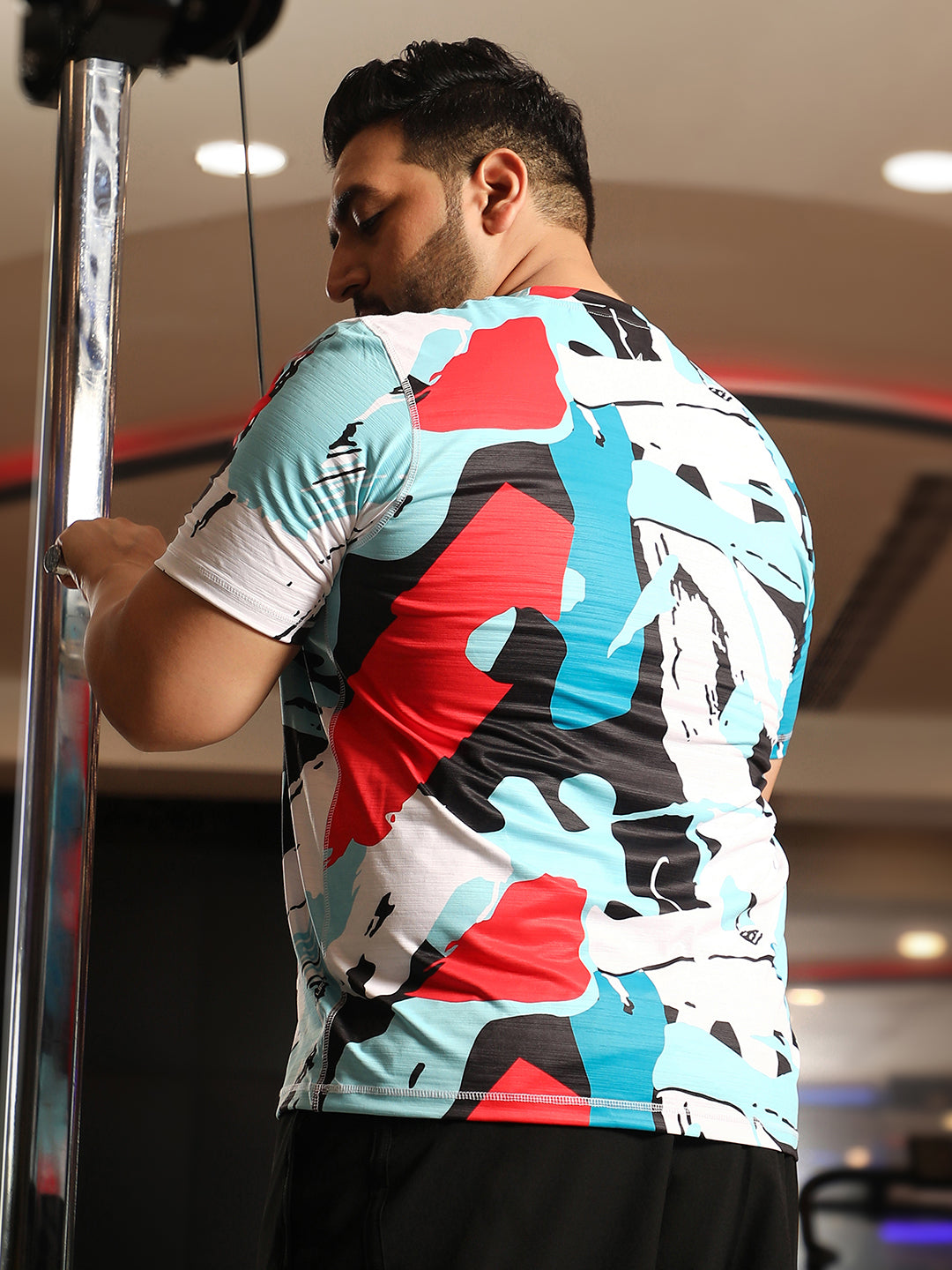 Abstract Activewear T-Shirt