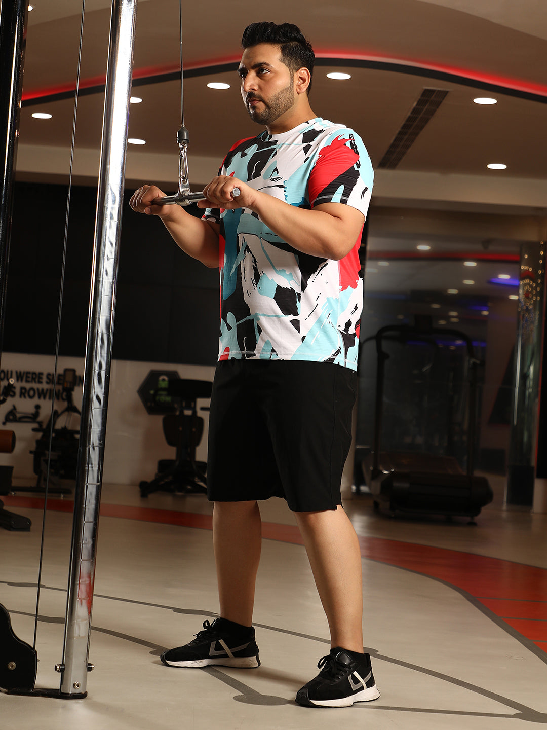 Abstract Activewear T-Shirt