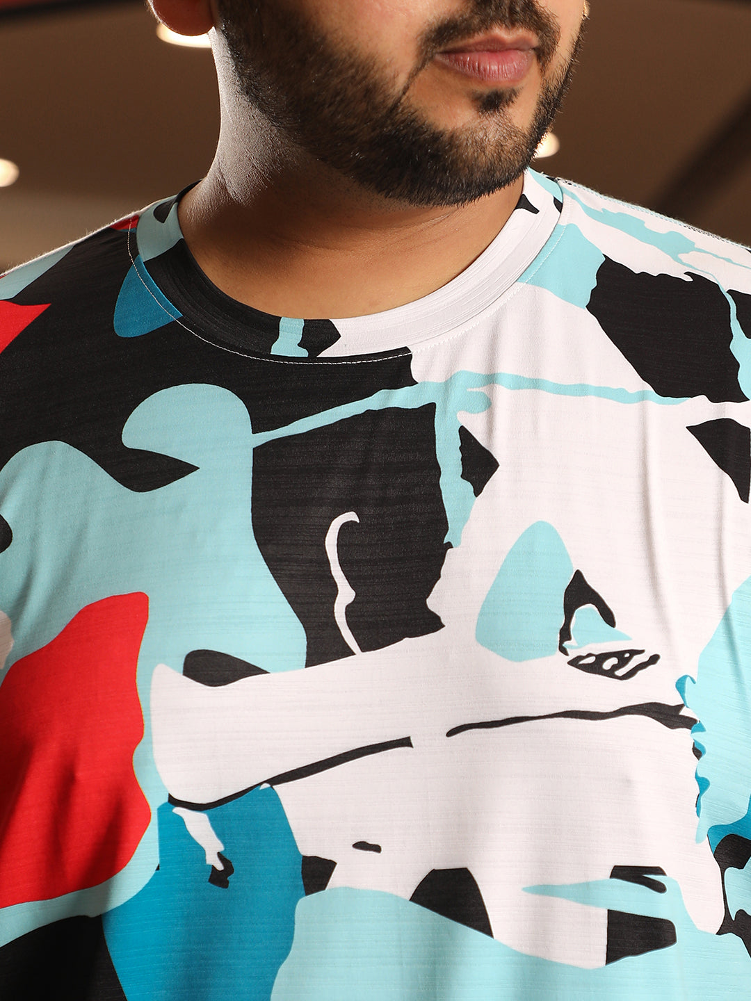 Abstract Activewear T-Shirt