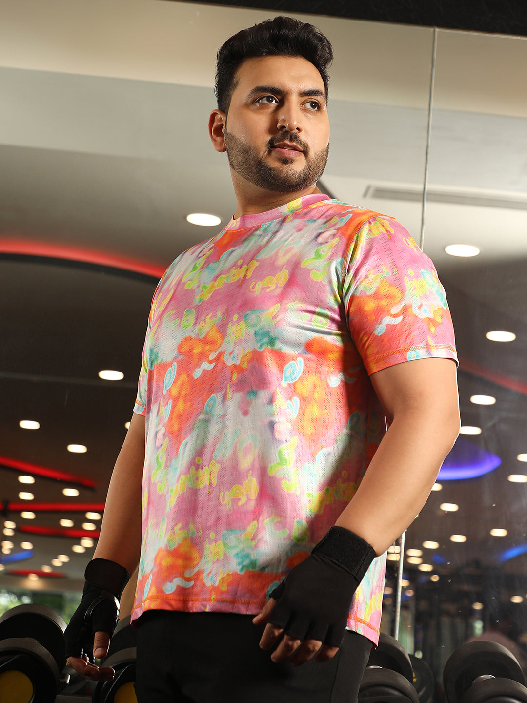 Abstract Activewear T-Shirt
