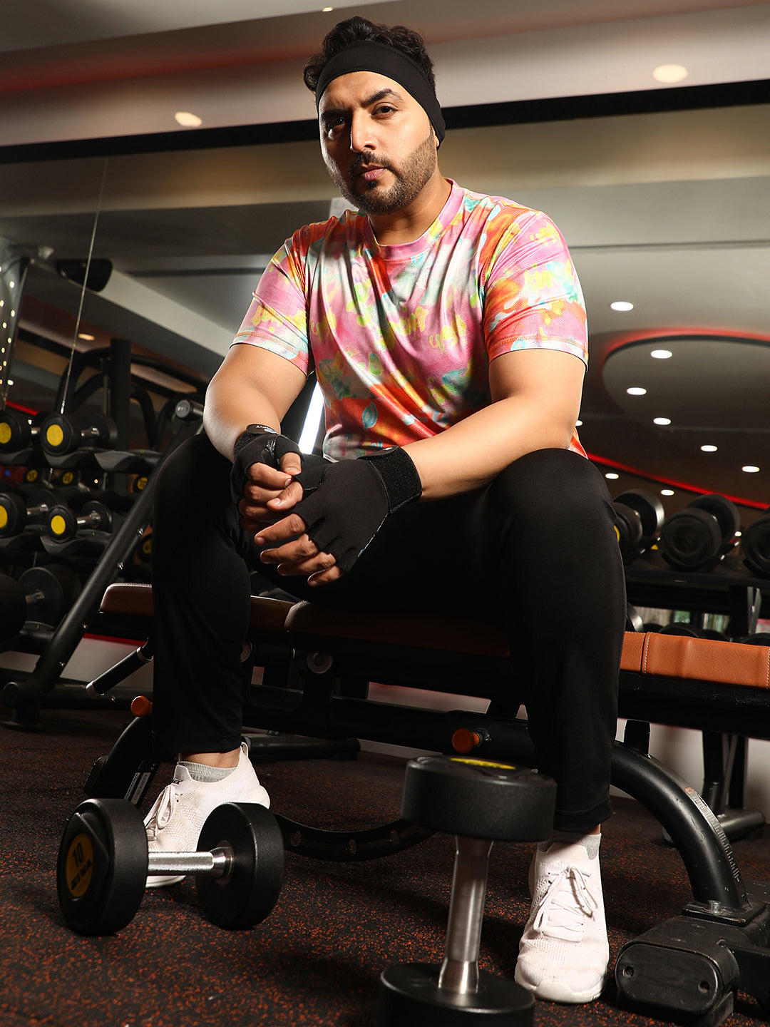 Abstract Activewear T-Shirt