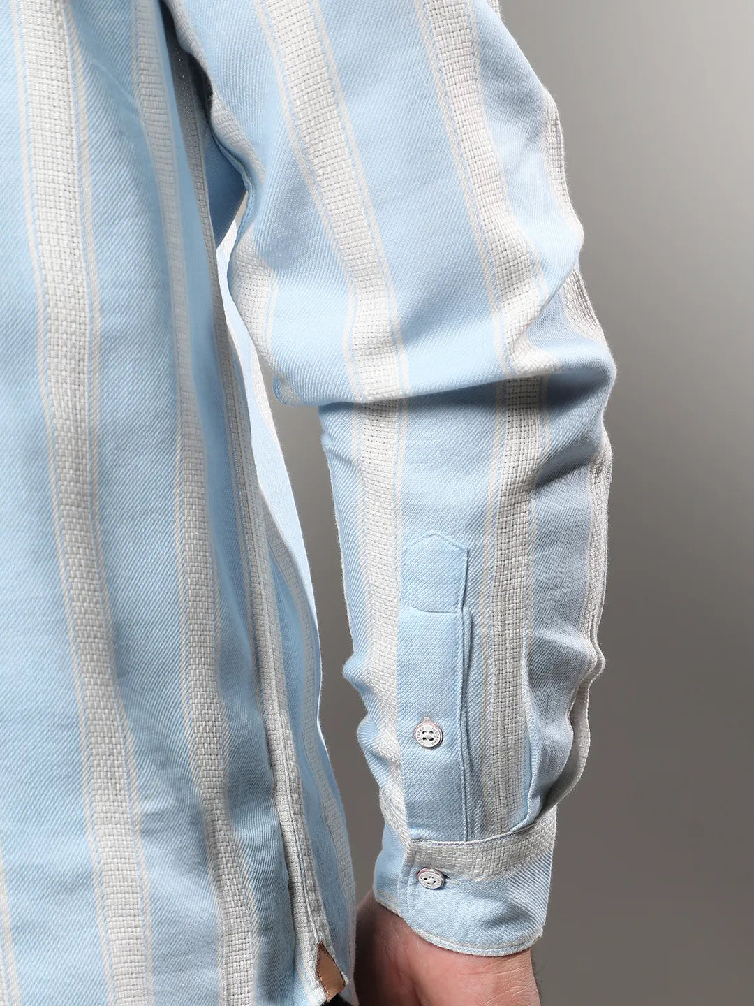 Light Blue Shadow Striped Shirt